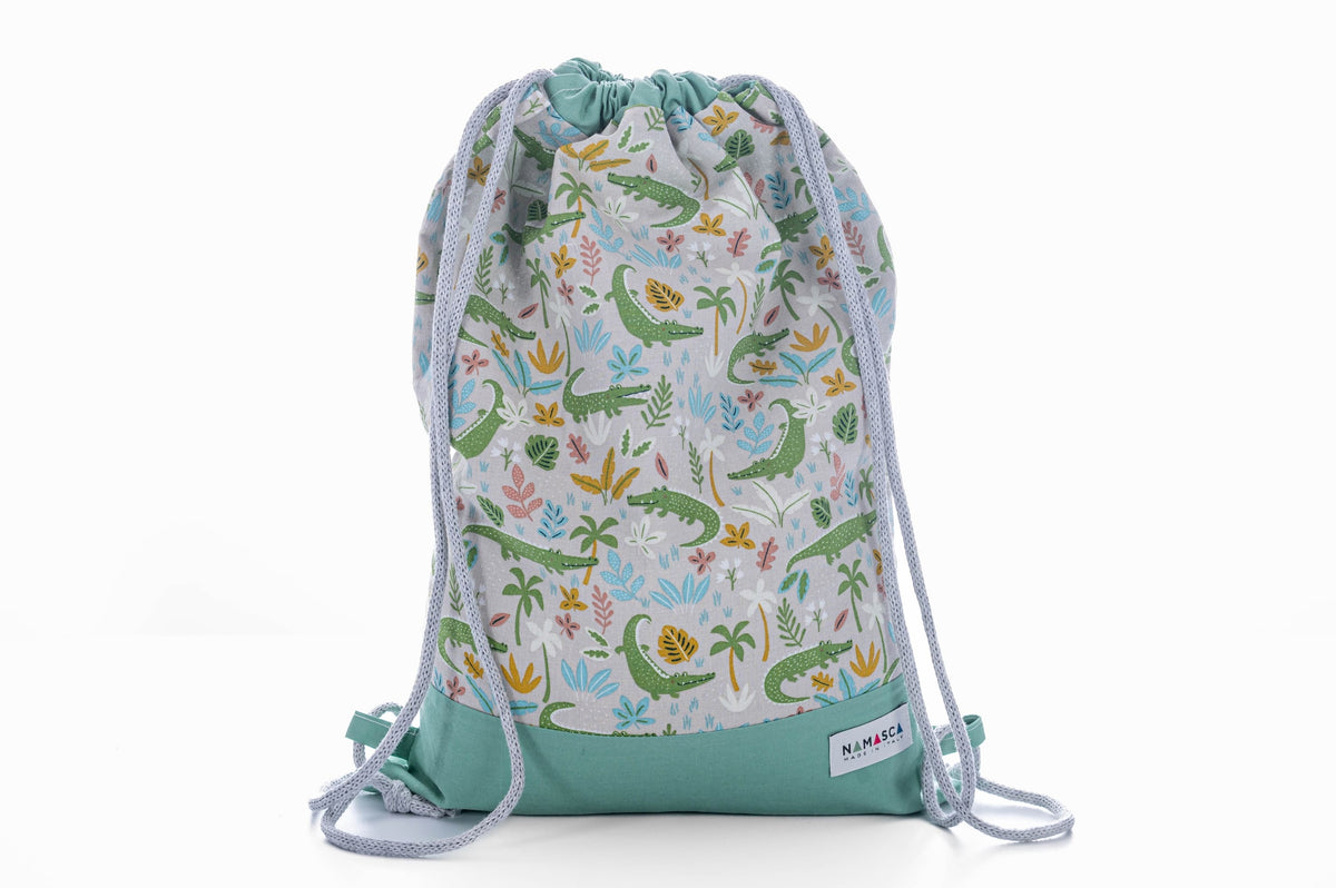Sacca asilo in cotone — Alligatori