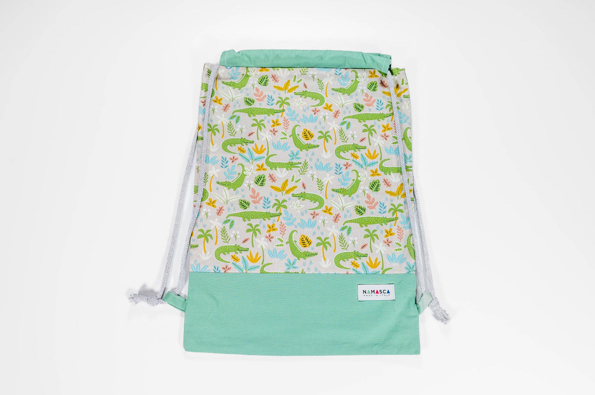 Sacca asilo in cotone — Alligatori