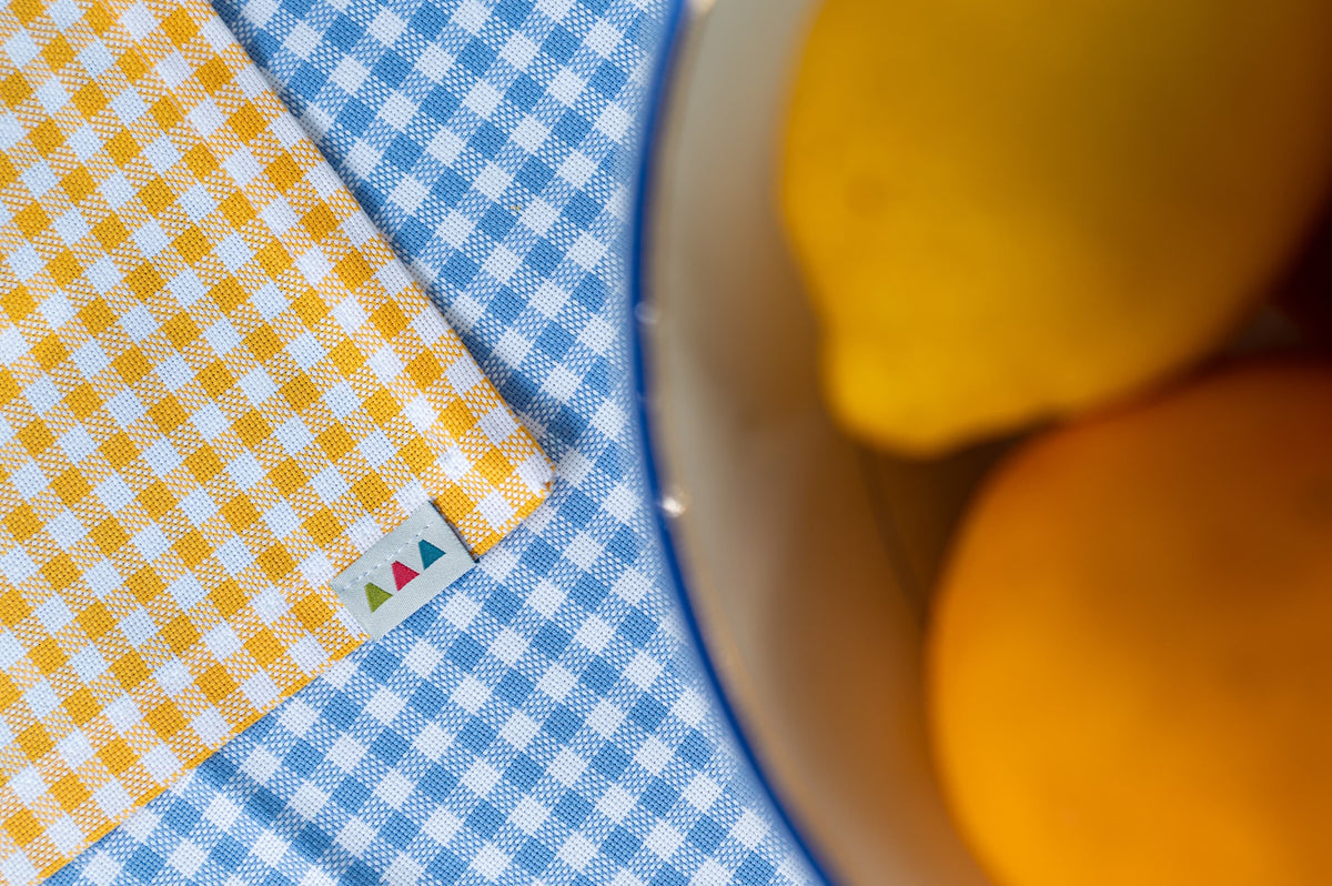 Tovaglia Pic Nic in cotone — Giallo