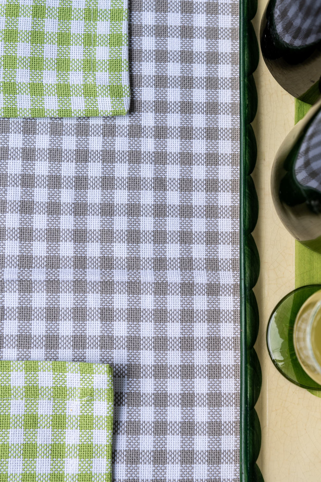 Tovaglia Pic Nic in cotone — Verde