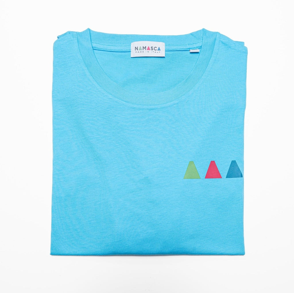Classic-T Azzurra — maglietta in cotone bio - Namasca