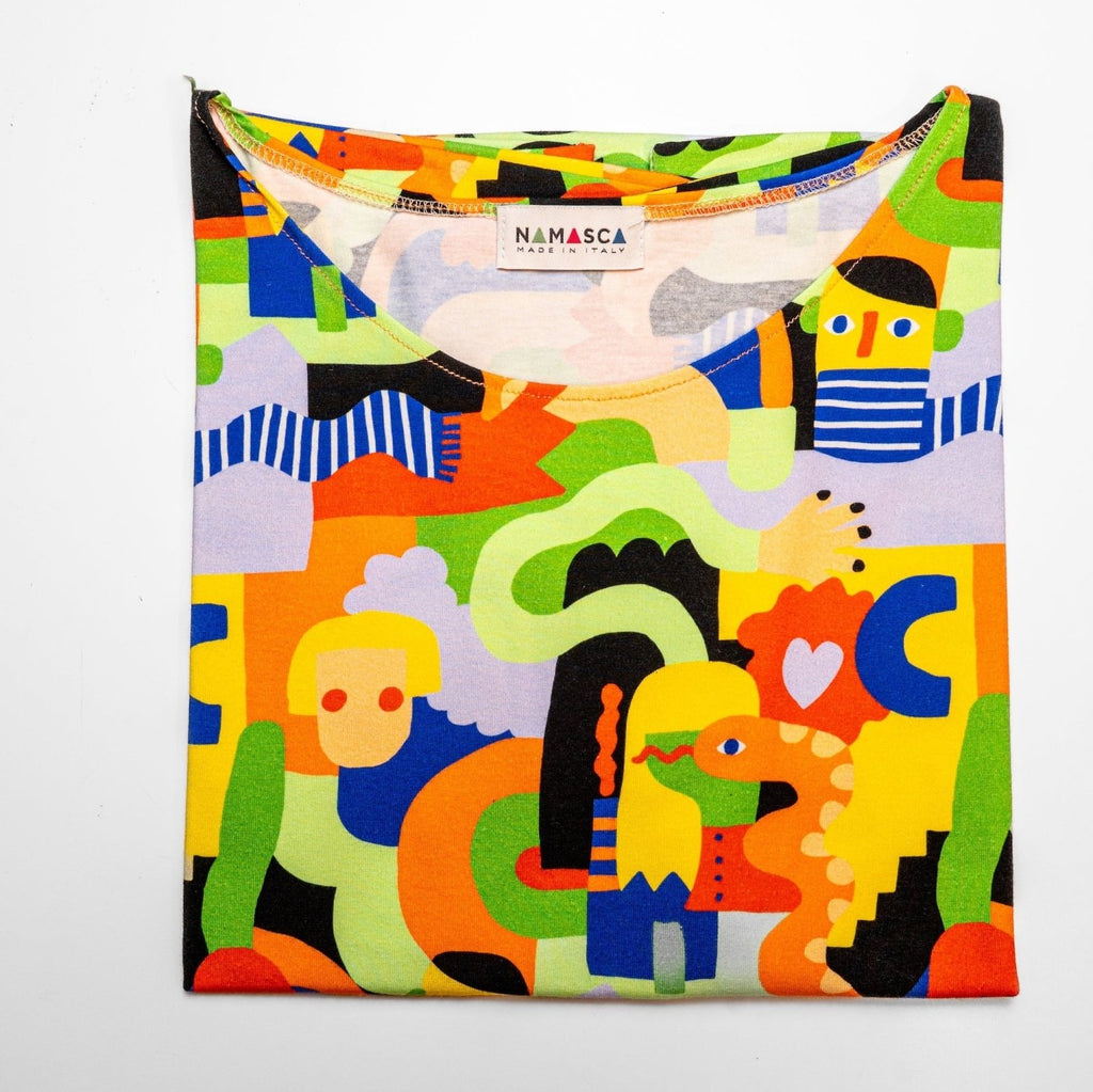 Kimono Picasso — maglietta in cotone bio - Namasca