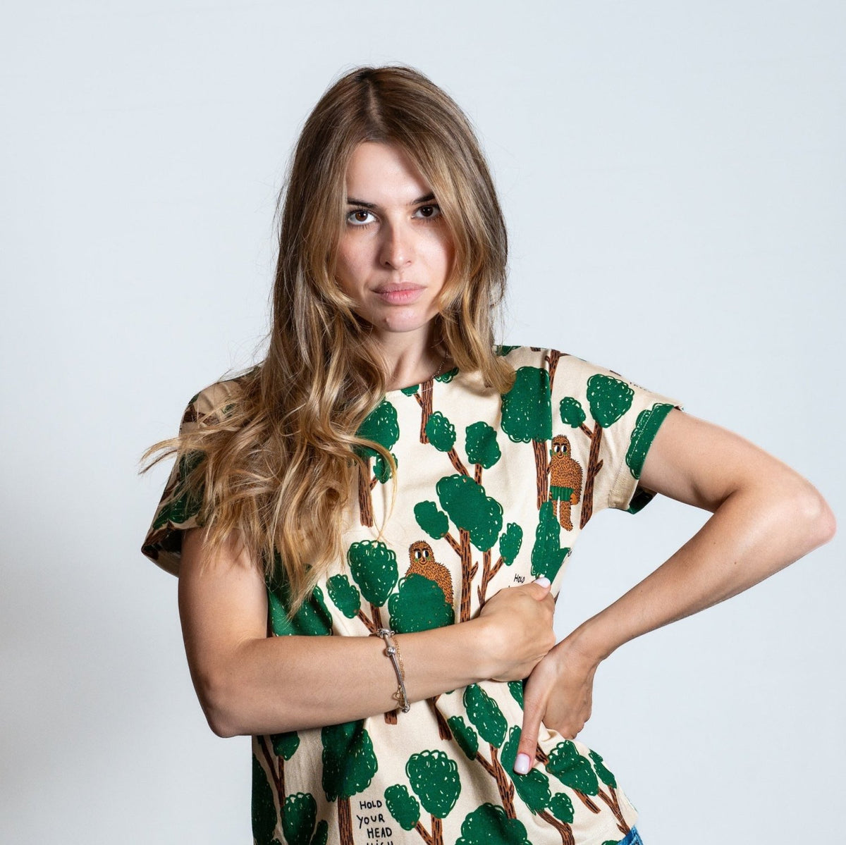 Kimono Trees — maglietta in cotone bio - Namasca