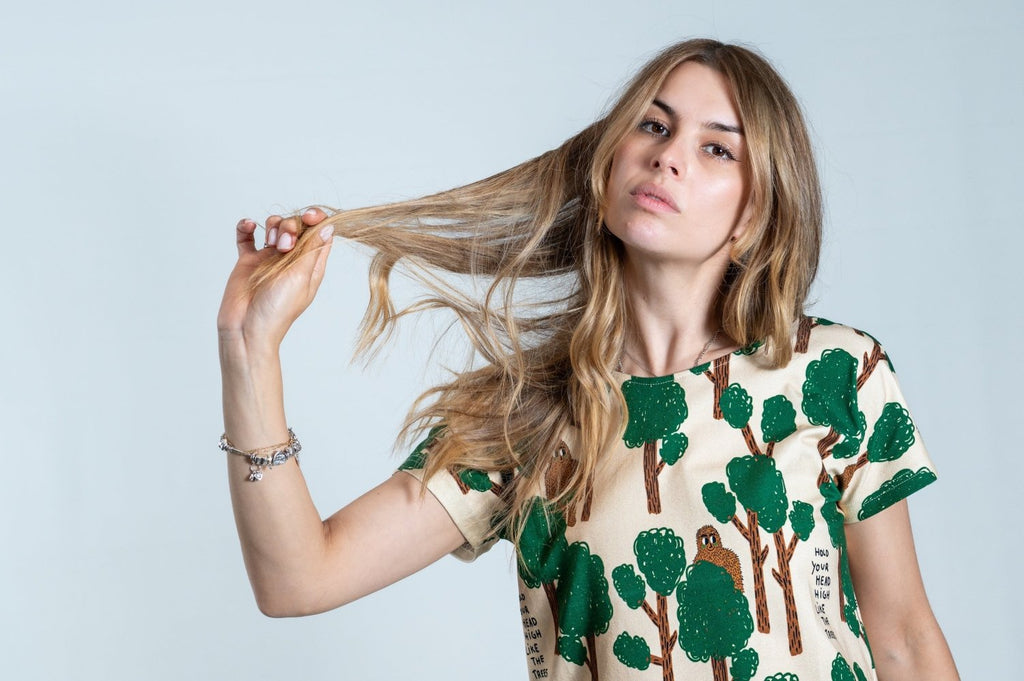 Kimono Trees — maglietta in cotone bio - Namasca